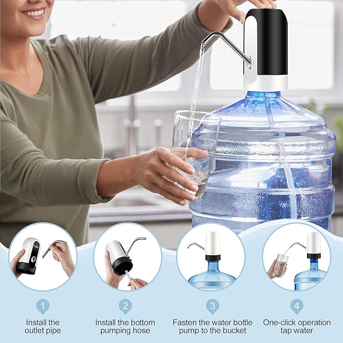 Water Dispenser Pump Automatic Wireless Water Can Dispenser Pump for 20 Litre Bottle