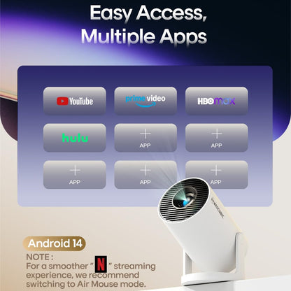 Freestyle projector , Android12, WiFi6, BT5.0, FULL HD, 180 Degre Rotation projector