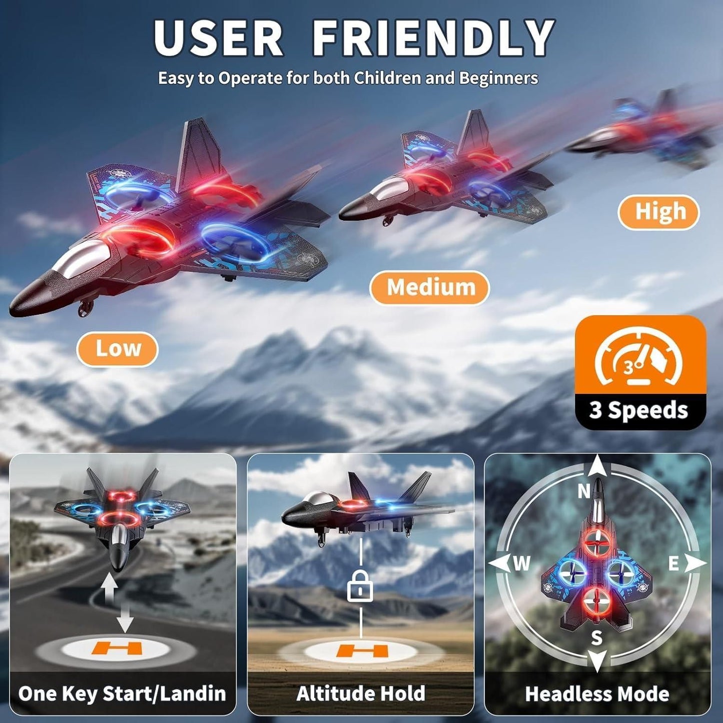Fighter Plane RC Plane - 2.4 GHz Remote Controlled Fighter Plane