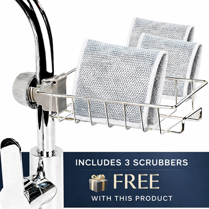 Stainless Steel Kitchen Sink Faucet Sponge Holder