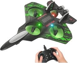 F-22 Sky Surfer RC Fighter Jet – 2.4G Remote Control Quadcopter Drone with LED Lights