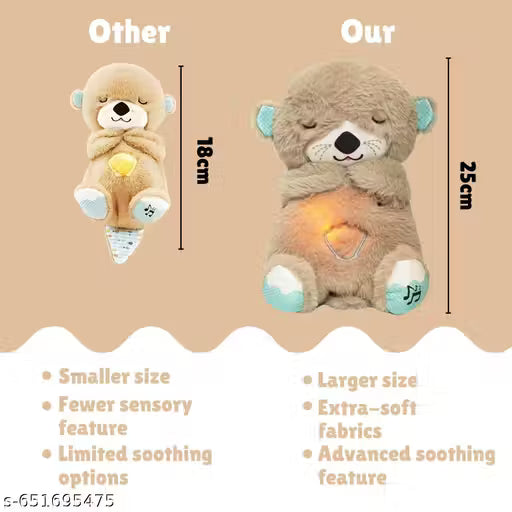 Breathing Teddy Bear with Soothing Music, Comfort Plush